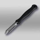 Stainless steel/plastic peeler 6 cm 2-sided black product photo