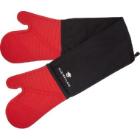 Masterclass silicone oven gloves 49 cm black/red product photo