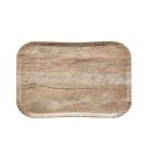 Cambro plastic tray with light oak wood grain 43x33 cm brown product photo