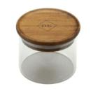 Glazen voorraadpot met acaciahouten deksel ø 8.5 cm 300 ml transparant Productfoto