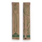 Verive waxed wooden fork 16 cm brown (individually wrapped) product photo