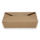 Verive kartonnen maaltijdbox 140/155x195/215x65 mm 1900 ml bruin Productfoto