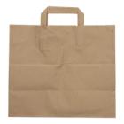 Verive paper carrier bag with flat handles 32+17x27 cm brown product photo