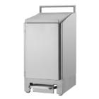 Dutch Bins RVS afvalzakhouder met pedaal 60L zilver Productfoto