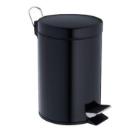 RVS pedaalafvalbak 3L zwart Productfoto
