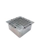 The DropPit steel ashtray tile basic 34x34x16 cm galvanised product photo