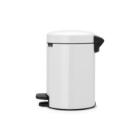 Brabantia metal pedal waste bin NewIcon 3L white product photo