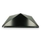 Stalen top piramide gesloten 37x35x10 cm zwart tbv as-papierbak basis 8508666 Productfoto