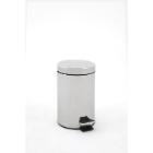 Stainless steel pedal waste bin 3L silver product photo