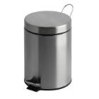 Stainless steel pedal waste bin 5L silver product photo