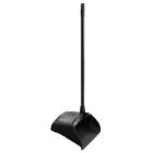 Lobby dustpan black plastic with steel rubbermaid product photo