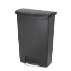 Rubbermaid Slim Jim PE pedaalafvalbak Step On 90L zwart Productfoto