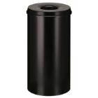 Metal wastebin flame retardant 50L black product photo
