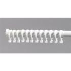 Douchegordijn ringen beauty wit Productfoto