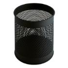 Metal paper bin perforated 15L black product photo