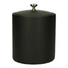 Leather ice bucket black product photo