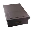 Leather laundry box black product photo