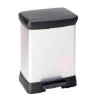 Curver plastic pedal waste bin Decobin 30L silver / black product photo