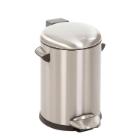 EKO stainless steel pedal waste bin Belle Deluxe 3L matt silver product photo