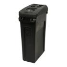 Rubbermaid Slim Jim trash bin with vending channel 87L black product photo