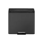 EKO RVS pedaalafvalbak Essential Recycler 3x9L zwart Productfoto