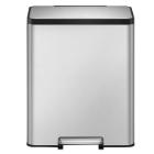 EKO matt stainless steel pedal bin EcoCasa II 2x 30L product photo