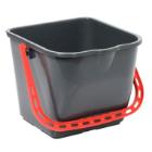 Diversey Taski plastic bucket 15L grey/red product photo