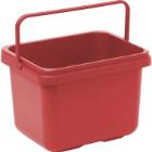Diversey Taski plastic cloth bucket with handle 7L red product photo