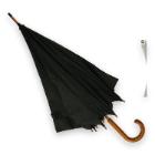 Falconetti® automatische paraplu met houten stok en haak ø 102 cm zwart Productfoto