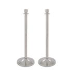 Stainless steel stanchions with base ø 32x100 cm chrome product photo