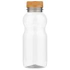 Verive bottle with orange cap RPET 330 cc transparent product photo