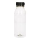 Verive bottle with black cap RPET 330 cc transparent product photo