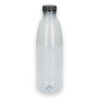 Verive bottle with black cap RPET 1000 cc transparent product photo