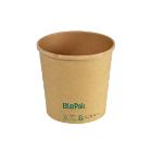 BioPak cardboard soup cup PLA Ronda 750 cc brown product photo