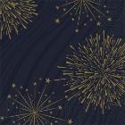 Duni tissue servet 33x33 cm 3-laags Sparkly zwart #2 Productfoto