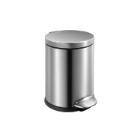 Matte stainless steel pedal bin Luna 5L photo du produit