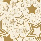 Duni tissue napkin 33x33 cm 3-layer Holiday Star Cream photo du produit