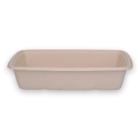 BePulp bagasse rectangular meal container 16.5x22.9x4.8cm 950ml white product photo