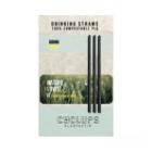 Premium PLQ drinkrietje 20 cm &oslash; 8 mm zwart Productfoto