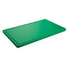 Kunststof snijplank met geul 1/2GN 32.5x26.5x1.5 cm groen Productfoto