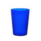 Reusable frosted Tritan glass 250 ml blue product photo