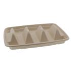 Bagasse taco tray 3-vaks Productfoto