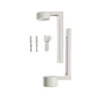 White ABS holder with screws for squeezable dispenser product photo