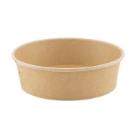 Kraft + PLA Cardboard Salad Bowl Ø 15 cm 500 cc Brown product photo