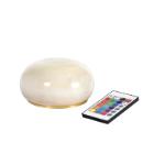 Duni LED lamp Alaea snoerloos &Oslash; 11.5 cm cr&egrave;me messing Productfoto