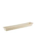 Bagasse snack tray A16 XXL 38x7x3.2 cm brown product photo