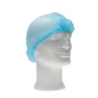 Haarnet (clip cap) PP nonwoven medium blauw Productfoto