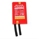 Fire blanket in a plastic hardcase 180x120 cm red product photo