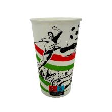 Paper cup 500 ml - football - &Oslash;90mm with SUP logo (EU MULTI) product photo
