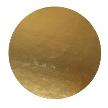 Tortaal&aacute;t&eacute;t - arany - &oslash;30 cm H:2,6 mm term&eacute;kfot&oacute;